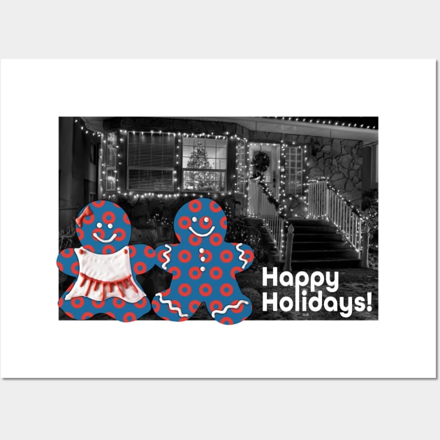 Phish Gingerbread Holiday Greetings Wall Art by NeddyBetty